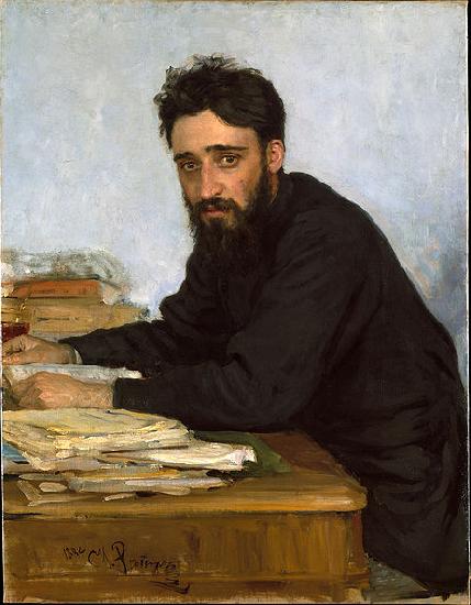 Ilya Repin Portrait of writer Vsevolod Mikhailovich Garshin